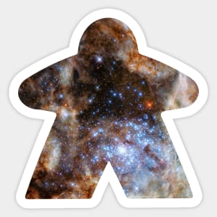 Galaxy Nebula Space and Stars Meeple | Board Game Fan Sticker